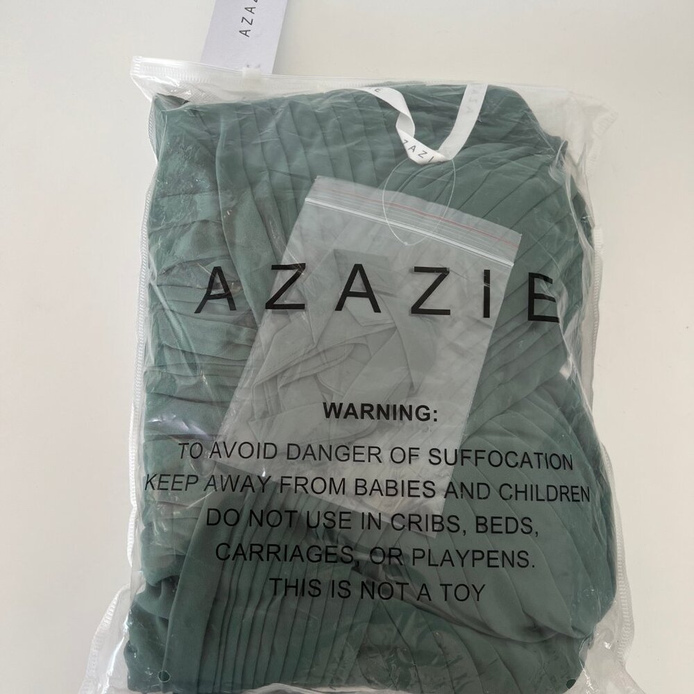 Azazie Corin Eucalyptus Bridesmaid Dress - Brand New - Picture 4 of 5